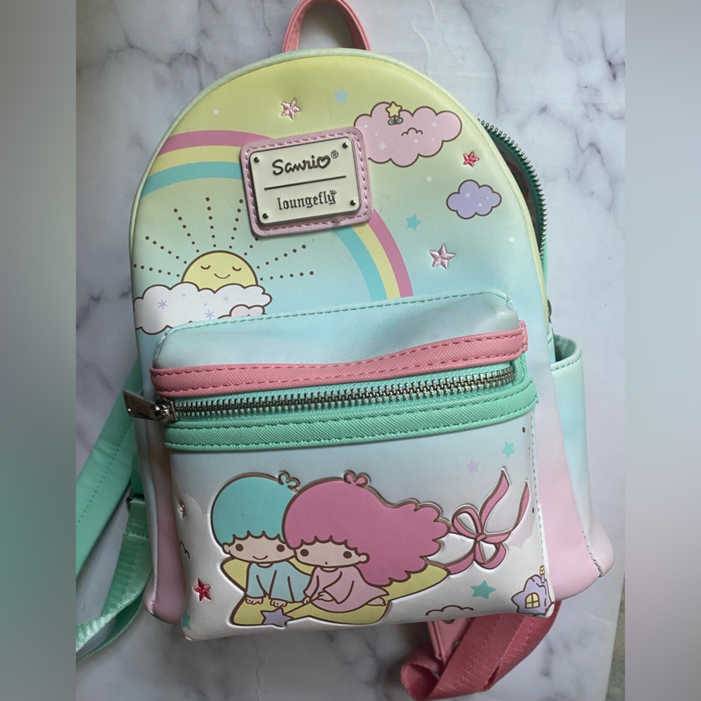 Sanrio Loungefly Little Twin Stars Rainbow Backpack
